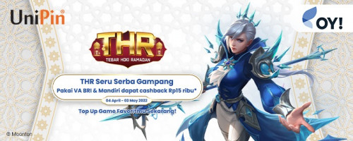 Main Game Lebih Seru dengan Cashback 15.000 UC  dari UniPin dan OY! Indonesia